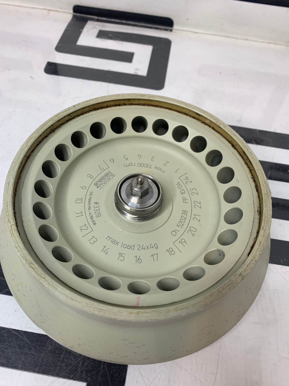 Used Sorvall Heraeus Fresco 3328 Centrifuge Fixed Angle Rotor 24x1.5-2mL 13.000 RPM