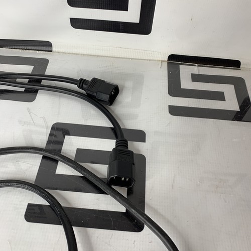 Used Lot of 4 Pack C20 to C13 Extension Power Cord 10A/250V 18 AWG IEC 60320 1 FT 1'