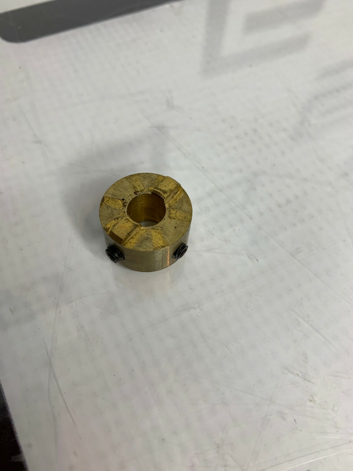 Used CLAY ADAMS COMPACT II 420225 0225 Motor Drive Brass Coupler 42015102 Key 2