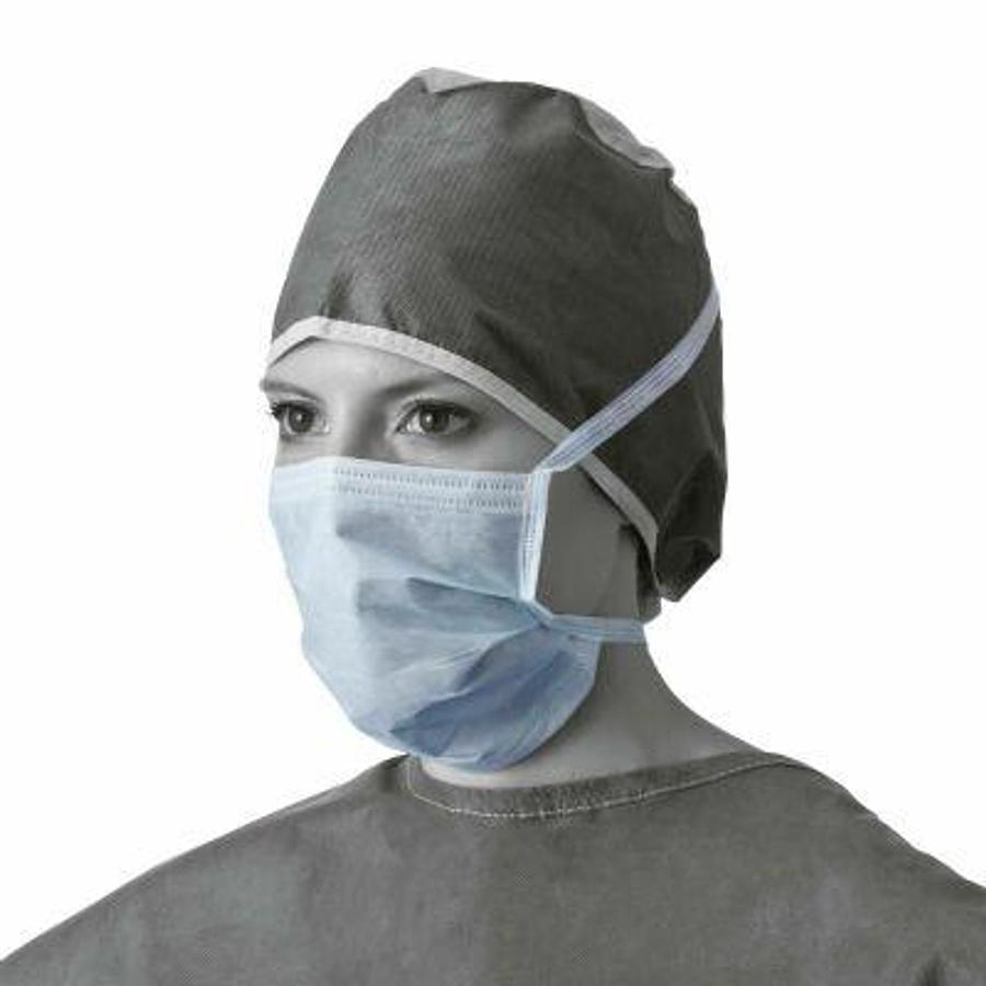 Used MEDLINE NON27376 Surgical Face Mask With Ties Total Quantity of 550