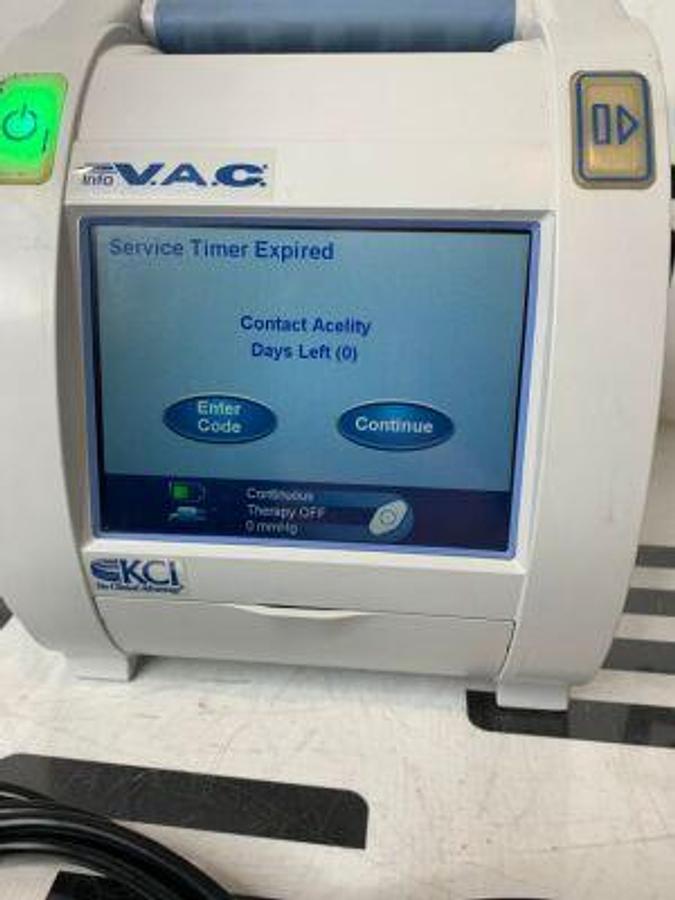Used Info V. A.C. VAC Wound Therapy INFOVAC