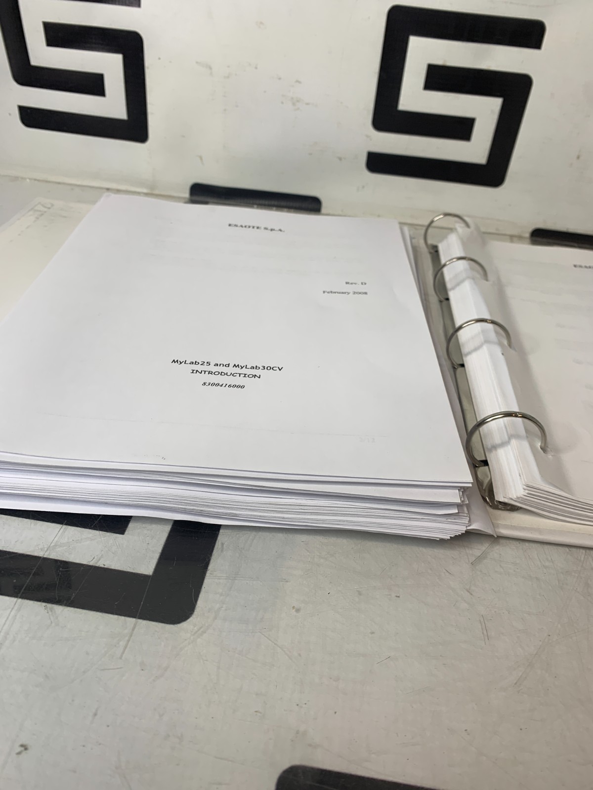 Used Esaote Operator Manual MyLab 25 30CV Biosound MyLab25 MyLab30 30 8300416000