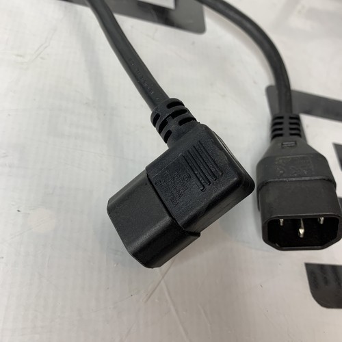 Used Lot of 4 Pack C20 to C13 Extension Power Cord 10A/250V 18 AWG IEC 60320 1 FT 1'