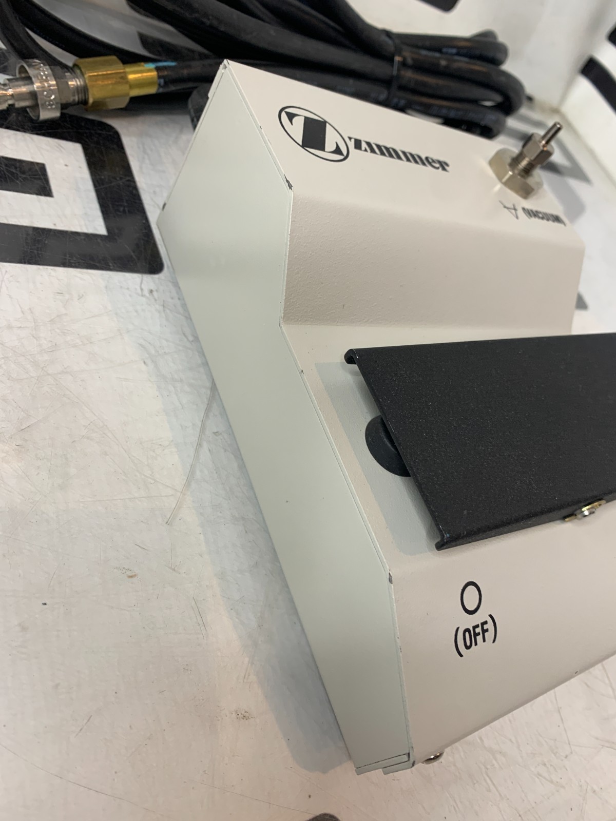 Used Zimmer 00-5049-086-00 Vacuum Foot Pump II 5049-086 w/ Schrader Hose Adapter-Air