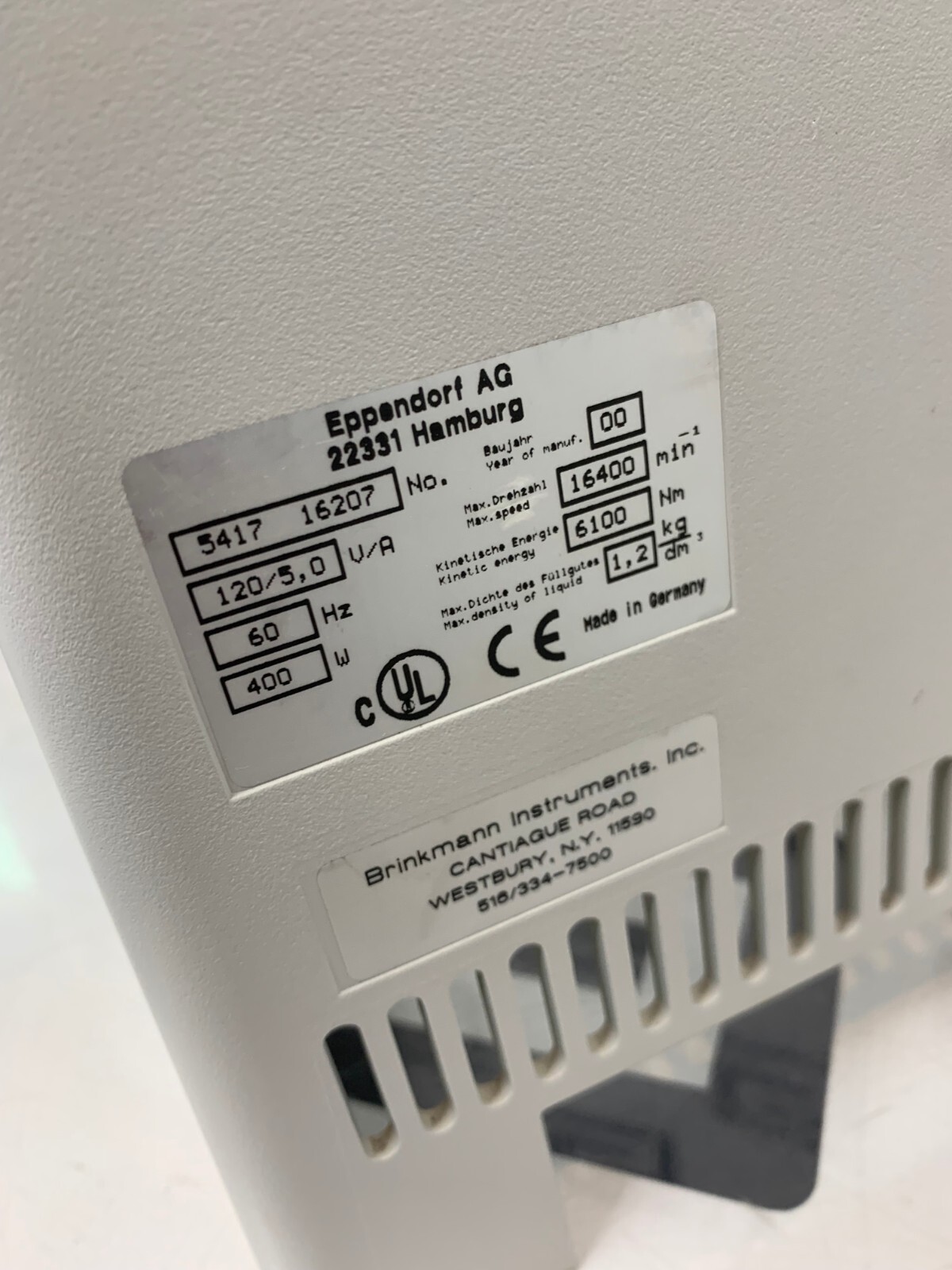 Used Eppendorf 5417C 5417 C Casing Enclosure Housing CENTRIFUGE Warranty