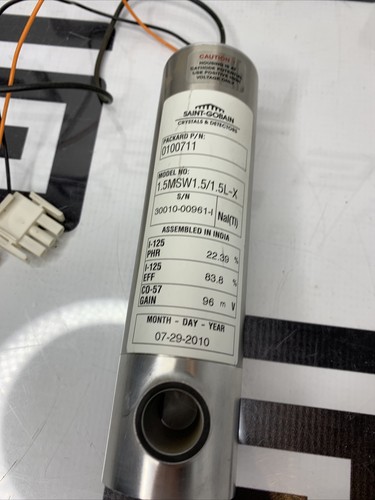Used BICRON SAINT-GOBAIN  DETECTOR 1.5MSW1.5/1.5L-X NAI (TI) PACKARD 0100711