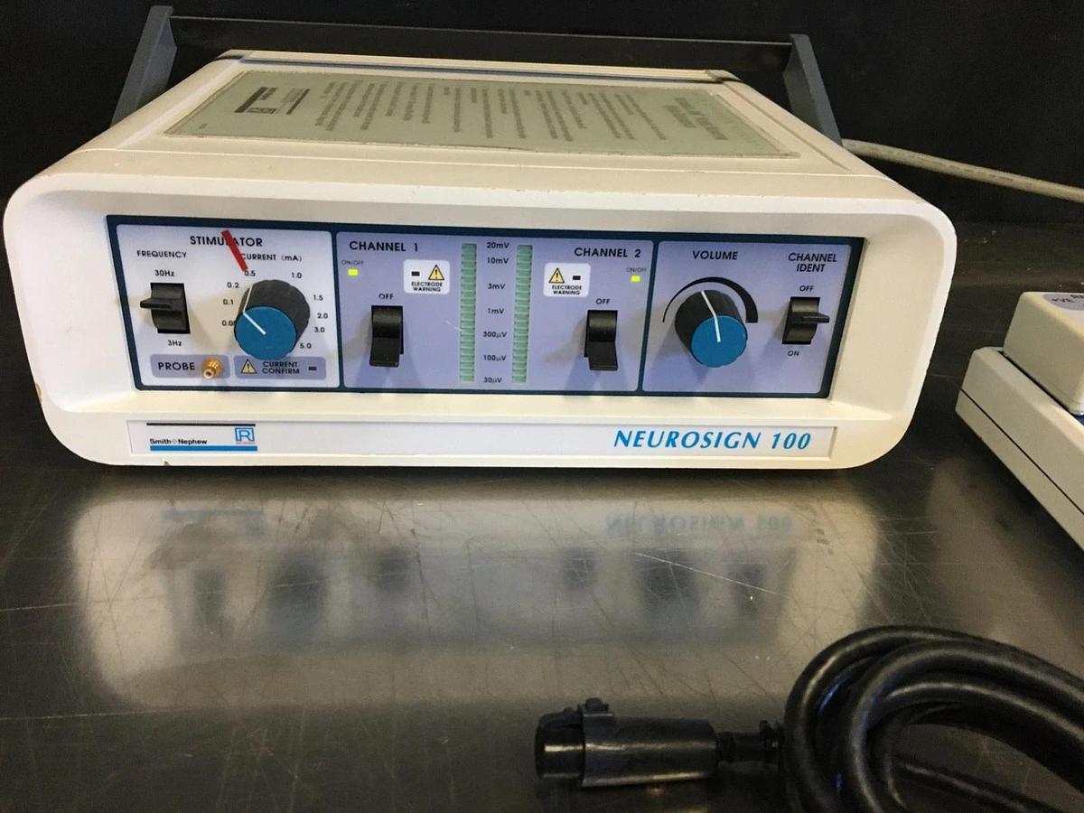 Used Magstim Neurosign 100 Neuromonitoring-System Nerve Monitor and Pre-amplifier Pod