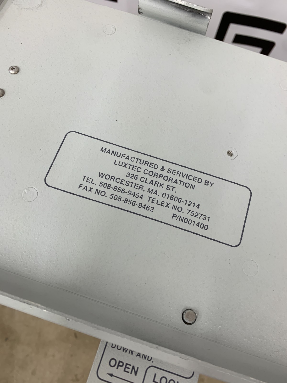 Used Luxtec 9300 XSP Mobile Stand Rolling Floor 001400 Luxtec Light Source 9300XSP