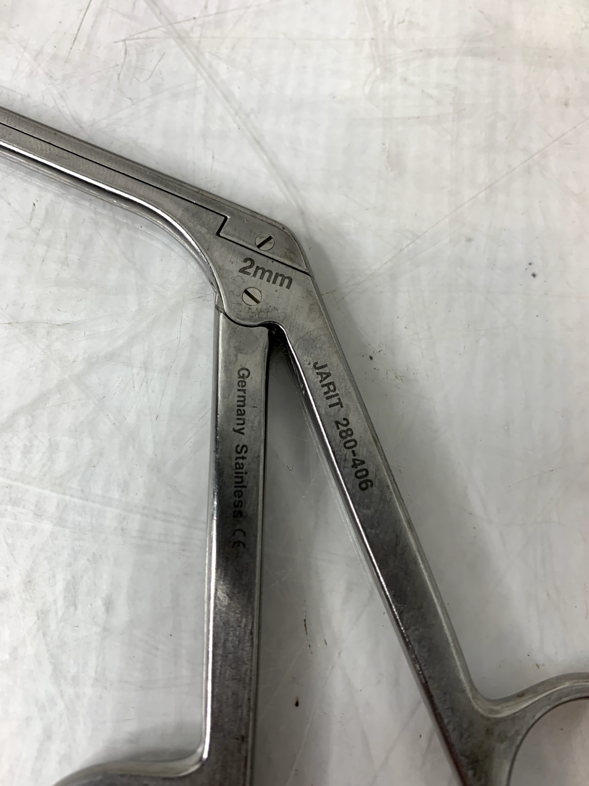 Used Jarit 280-406 Angled Rongeur Cushing 4.0mm x 10mm Up  230mm