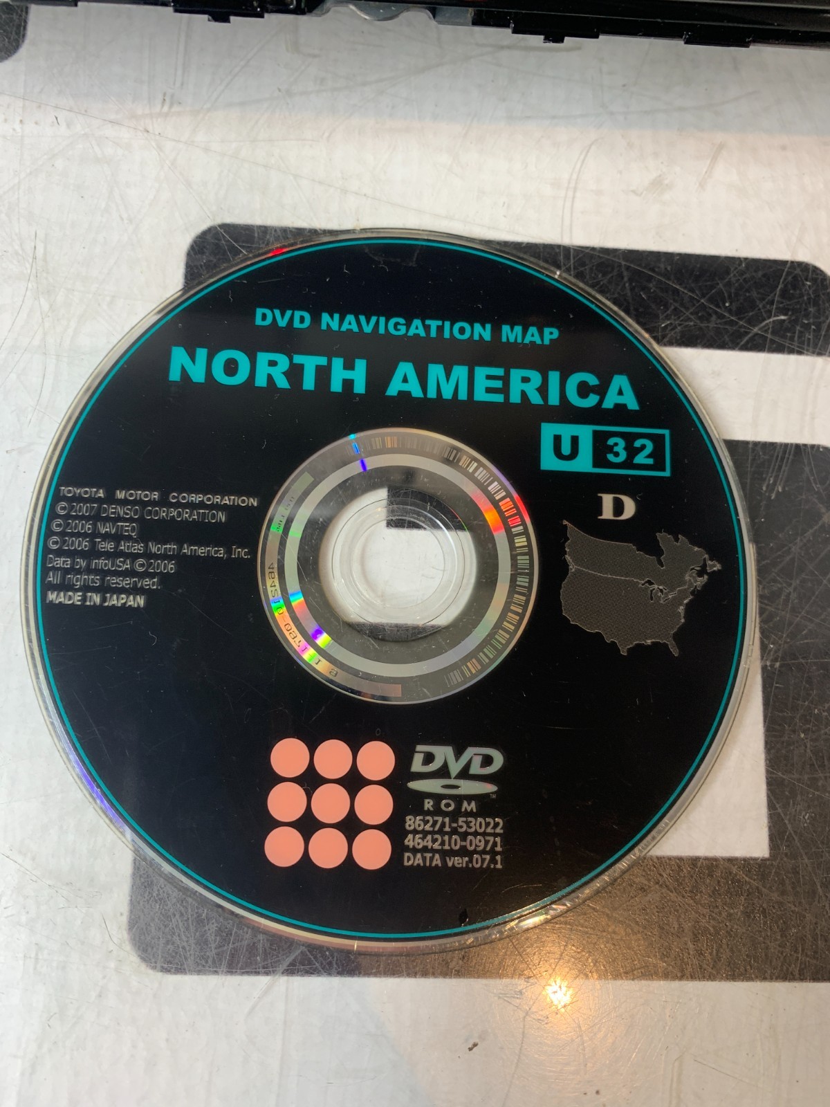 Used 2007-2009 Toyota Tundra Sequoia GPS Receiver OEM 86120-0C220 DW468100-0318 & DVD