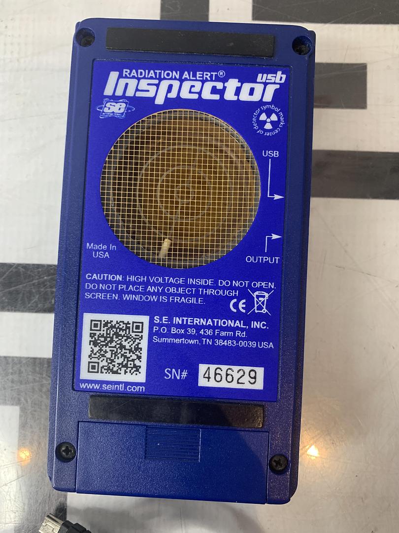 SE International Radiation Alert Inspector USB Geiger Counter New Battery, Cable - Picture 5 of 8