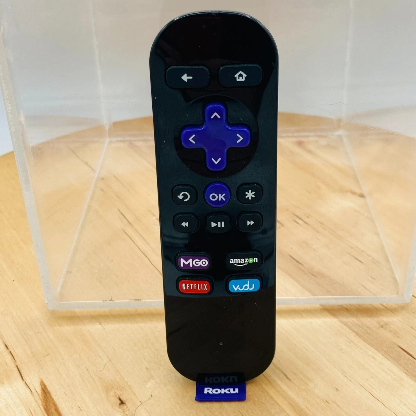 Used Roku RC13 Remote Control Genuine with MGo, Amazon, Netflix, Vudu
