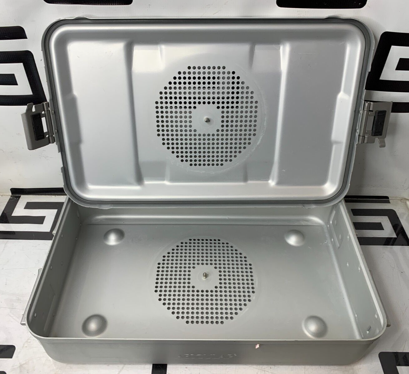 Used Aesculap Sterilization Container JN740 Lid JK789 Sterile Full Size  NO PLATES