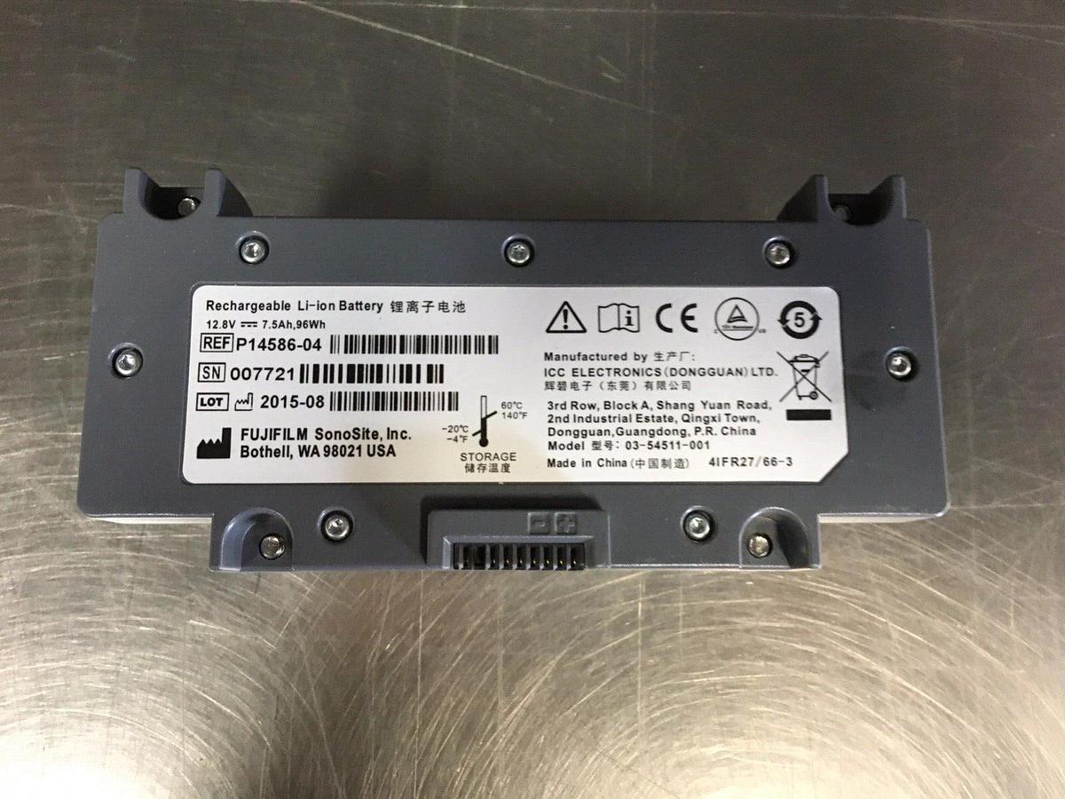 Used SonoSite X-Porte Battery  PN# P14586-04 12.7v 7.5AH 96Wh B-Cell B-Mode