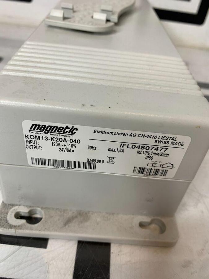 Used TransMotion TMMB 24V Video Fluoro Chair VCU KOM Control Box KOM13-K20A-040