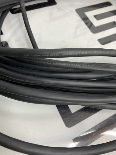 Used 85ft. LWC RGBHV  High Resolution Cable E190607 F Type CL2 26 AWG CSA CMH 75C UL