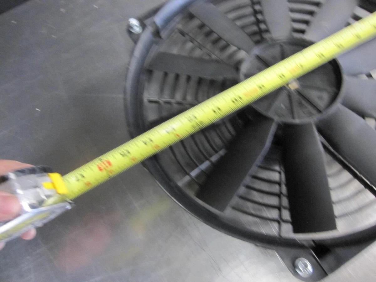 Used Flex-A-Lite 116536 Electric Fan Trimline 14 in. Diameter 1585 cfm with hardware