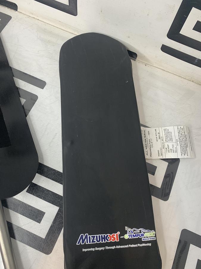 Used Mizuho OSI 5857 Surgical Cross Arm Support w/ Tempur-Pedic Pad