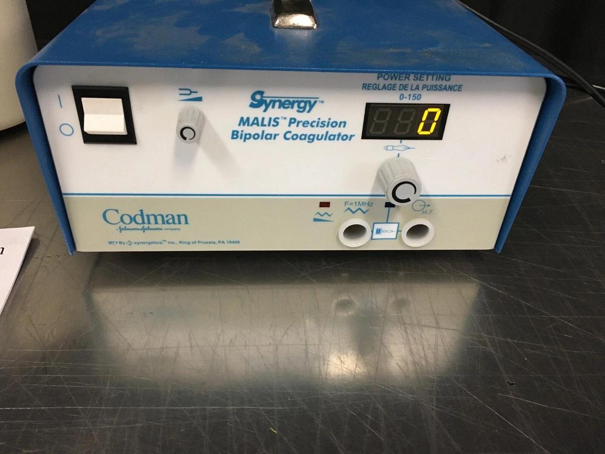 Used Codman Synergy Malis 80-1187 Bipolar Cougulator & Irrigation Module 1000