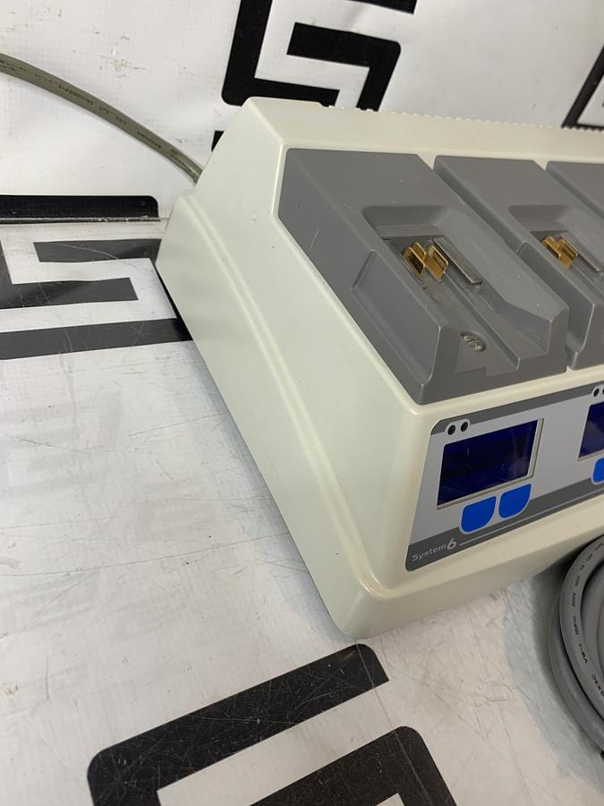 Used Stryker 6110-120 System 6 Battery Charger W/ 4 Charging Bays TESTED WARRANTY
