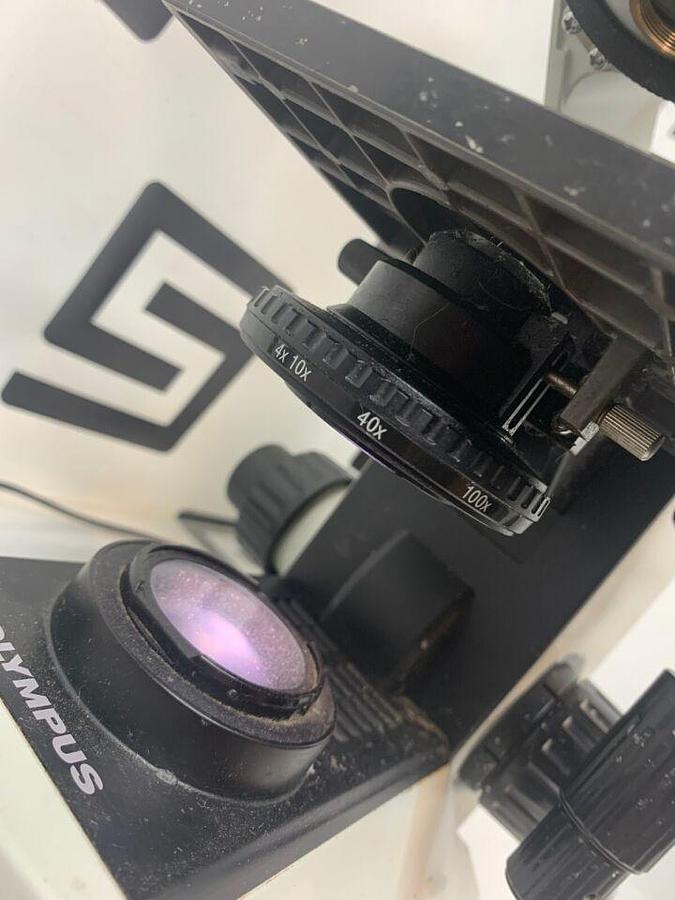 Used CX22 LED Binocular  Stand Stage Condenser Nosepiece