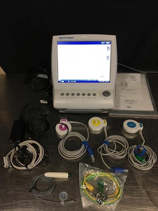 Used Cooper Surgical F9 Fetal & Maternal Heart Rate Monitor MS9-108022 W/ Transducers