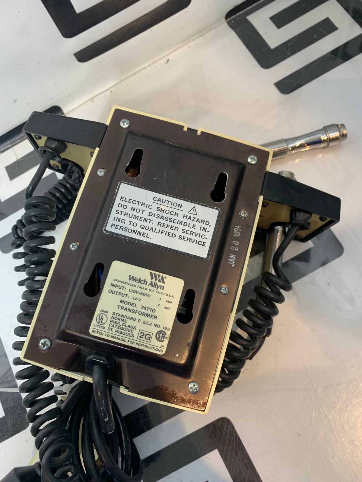 Used Welch Allyn 74710 Series Transformer Otoscope Ophthalmoscope Left Side Only Work