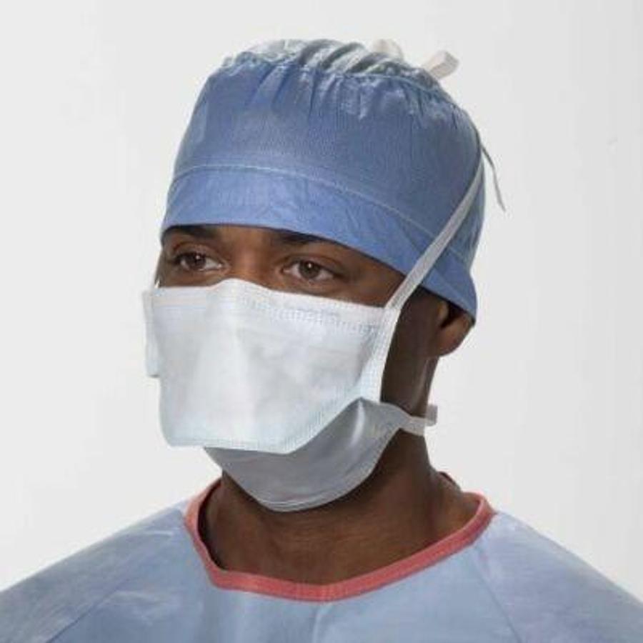 Used HALYARD Box of 50 Kimberly Clark Anti-Fog Fog-Free DuckBill Type II (Level 2) Surgical Blue Procedure Medical Mask  49216 EXP 2025
