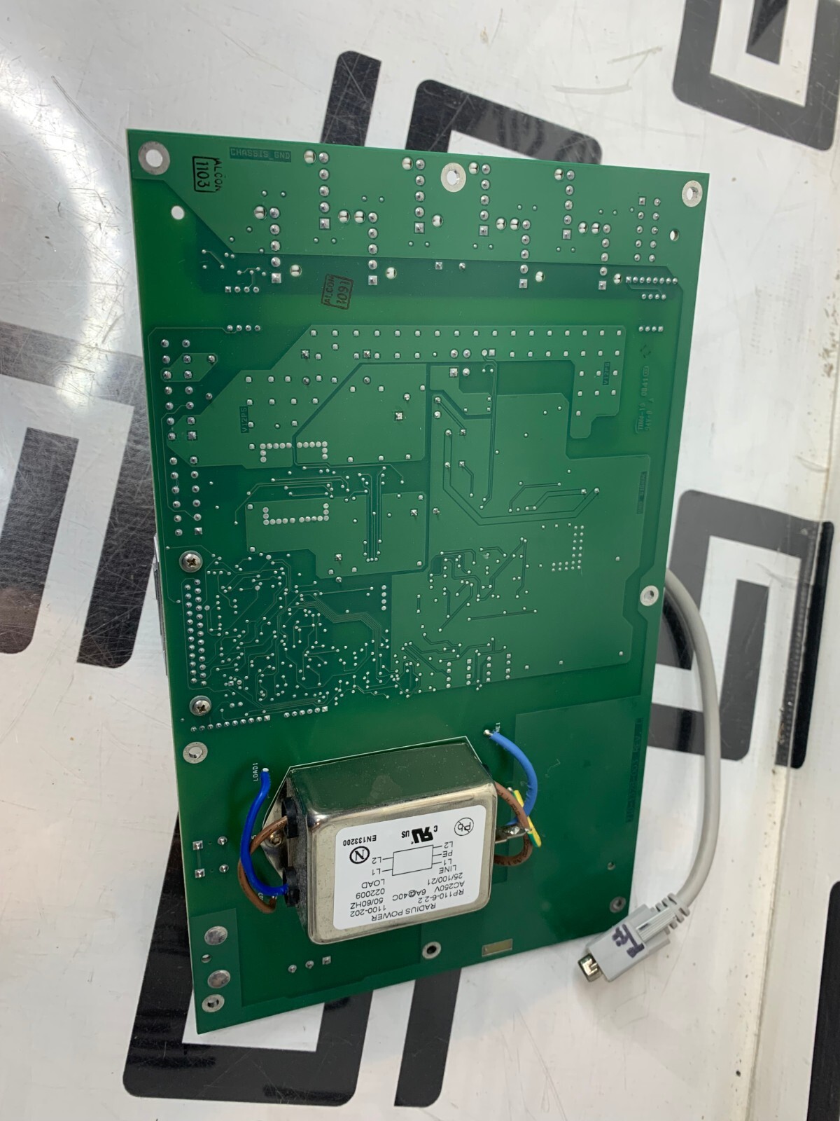 Used ALCON INFINITI VISION SYSTEM 210-1328-504 REV. D Power Distribution PCB Board