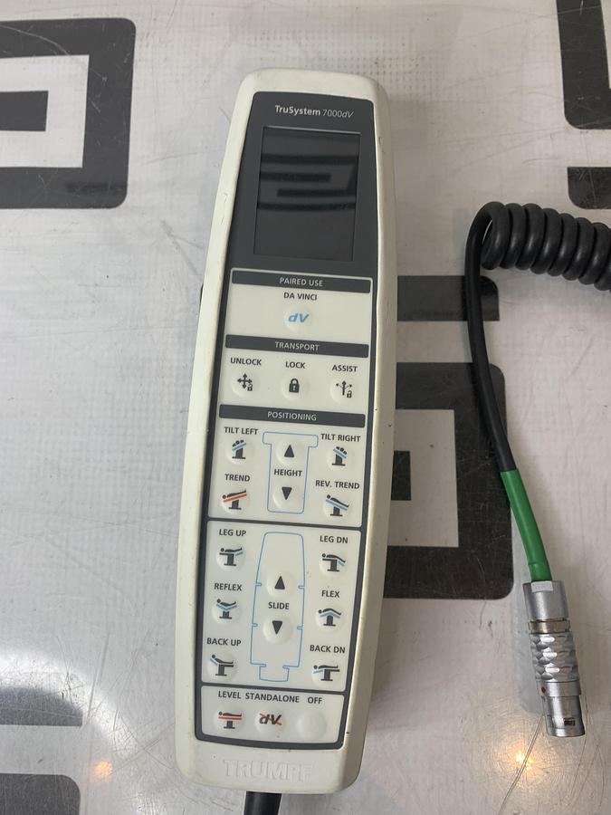Used TRUMPF 1798326 TRUESYSTEM 7000DV REMOTE SURGICAL TABLE HAND CONTROL