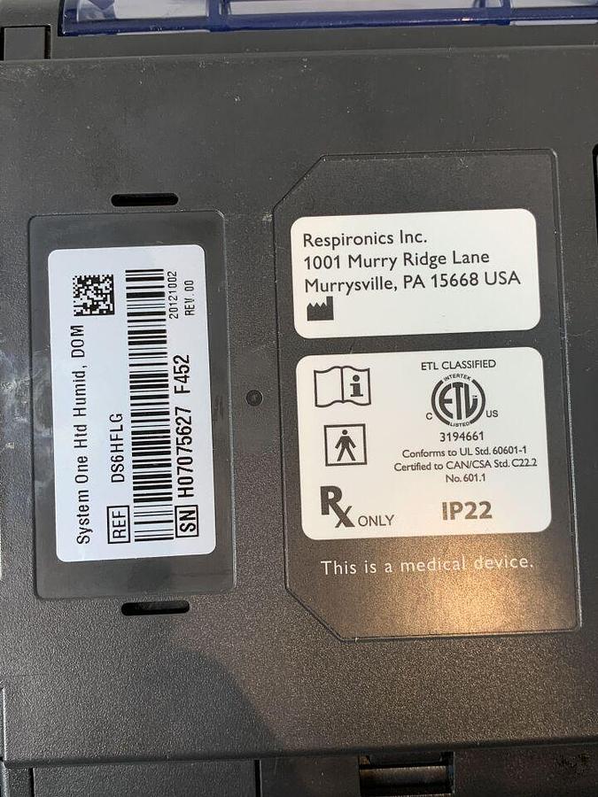 Used RESPIRONICS PHILIPS  760P V3.06 BIPAP AUTO BI-FLEX SYSTEM ONE 0 HOURS