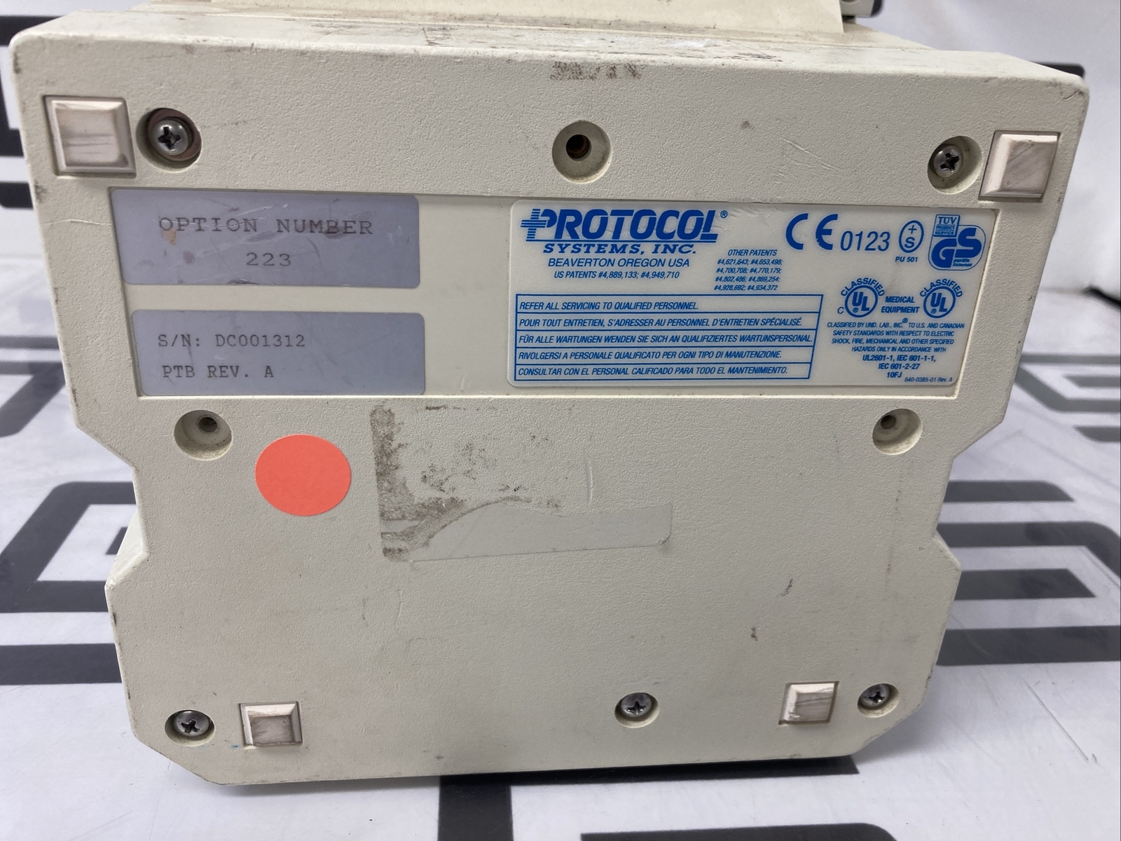 Used Protocol Propaq Encore Model 202 EL Monitor - Untested