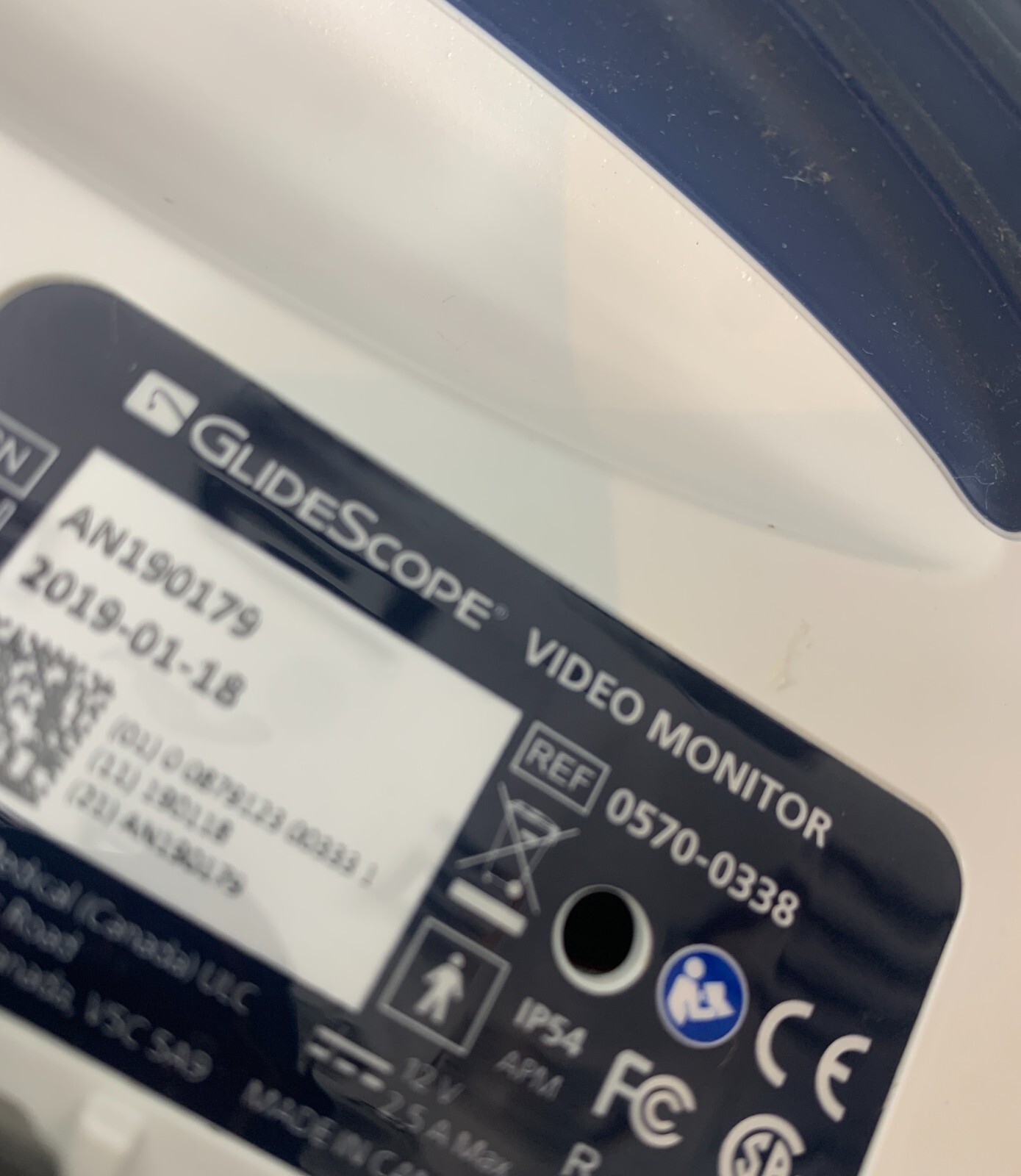 Used Verathon GlideScope AVL 0570-0338 Monitor Video Laryngoscope No Battery 2019