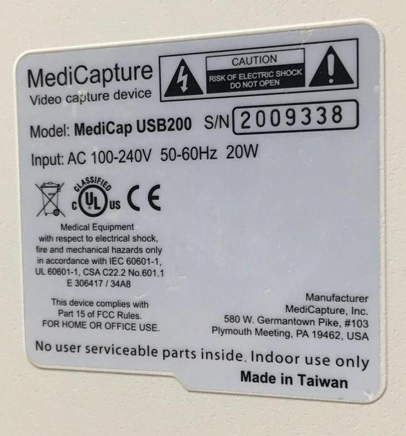 Used Medi Capture MediCap USB200 Medical Video Recorder
