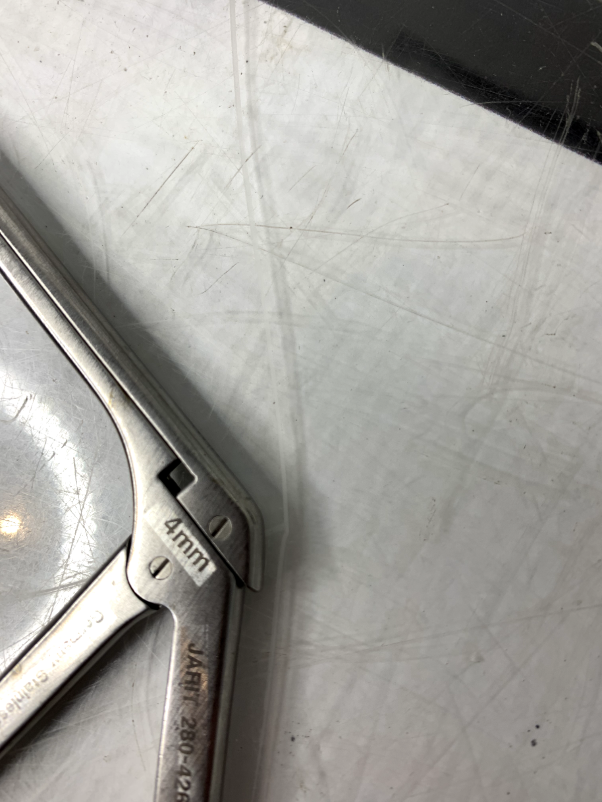 Used Jarit 280-426 Spurling Rongeur 4mm x 10mm Bite, Angled Up WARRANTY