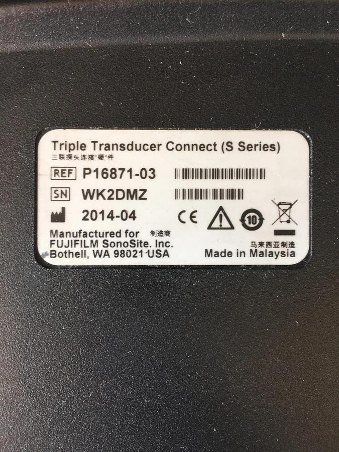 Used Sonosite Triple Connect S-Nerve S-Fast S Series P16871 Ultrasound Transducer