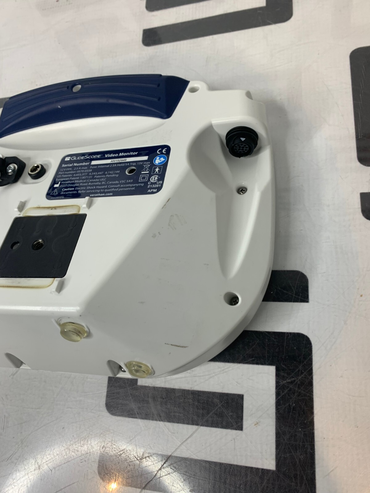 Used Verathon GlideScope AVL 0570-0338 Monitor Video Laryngoscope