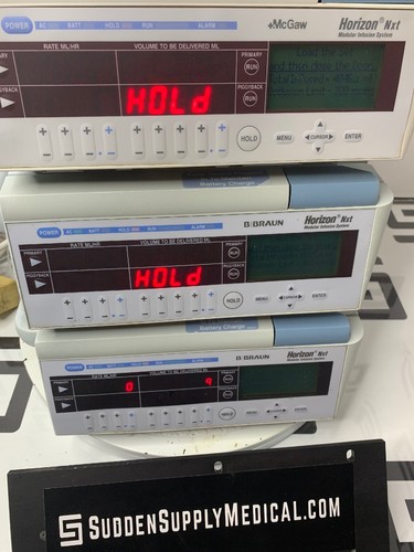 Used Lot of 3 B. Braun Horizon Nxt Modular Pump IV 610-012 McGaw