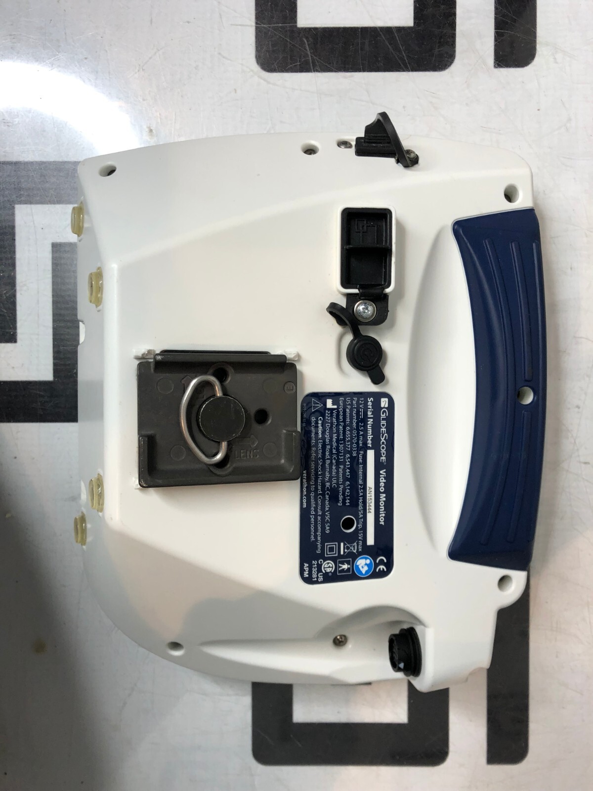 Used Verathon GlideScope AVL 0570-0338 Monitor Video Laryngoscope No Battery TESTED