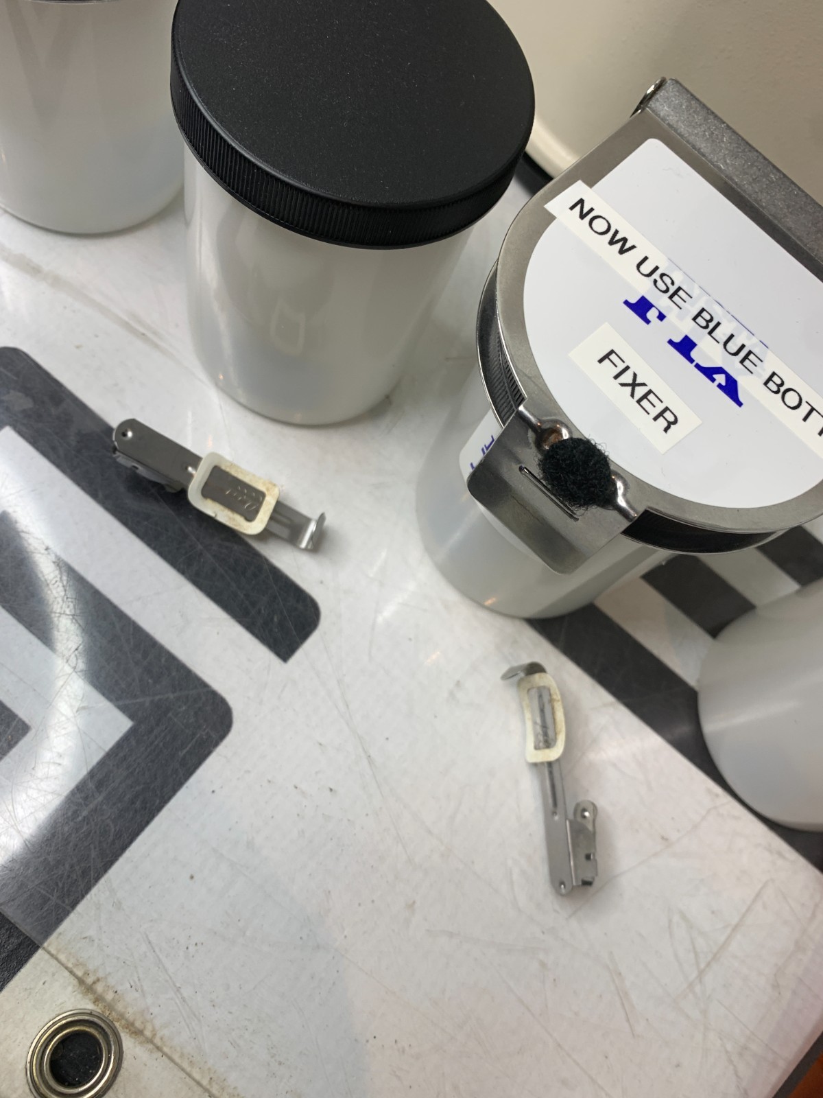 Used Microcopy Insta-Veloper Portable Darkroom Insta-Neg Insta-Fix Starter Kit TESTED