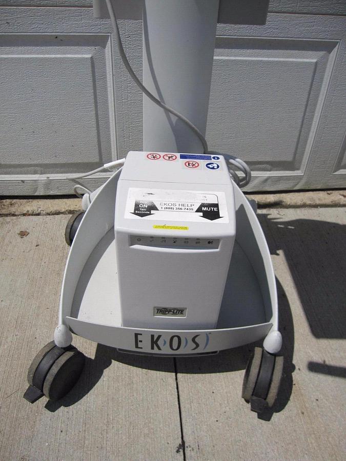 Used EKOS PT-3B EkoSonic Control Unit W/Power Cic Module Cart New Batteries