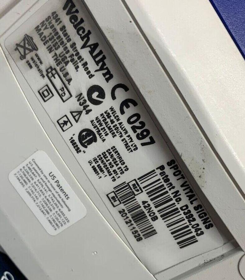 Used WELCH ALLYN Spot Vital Signs