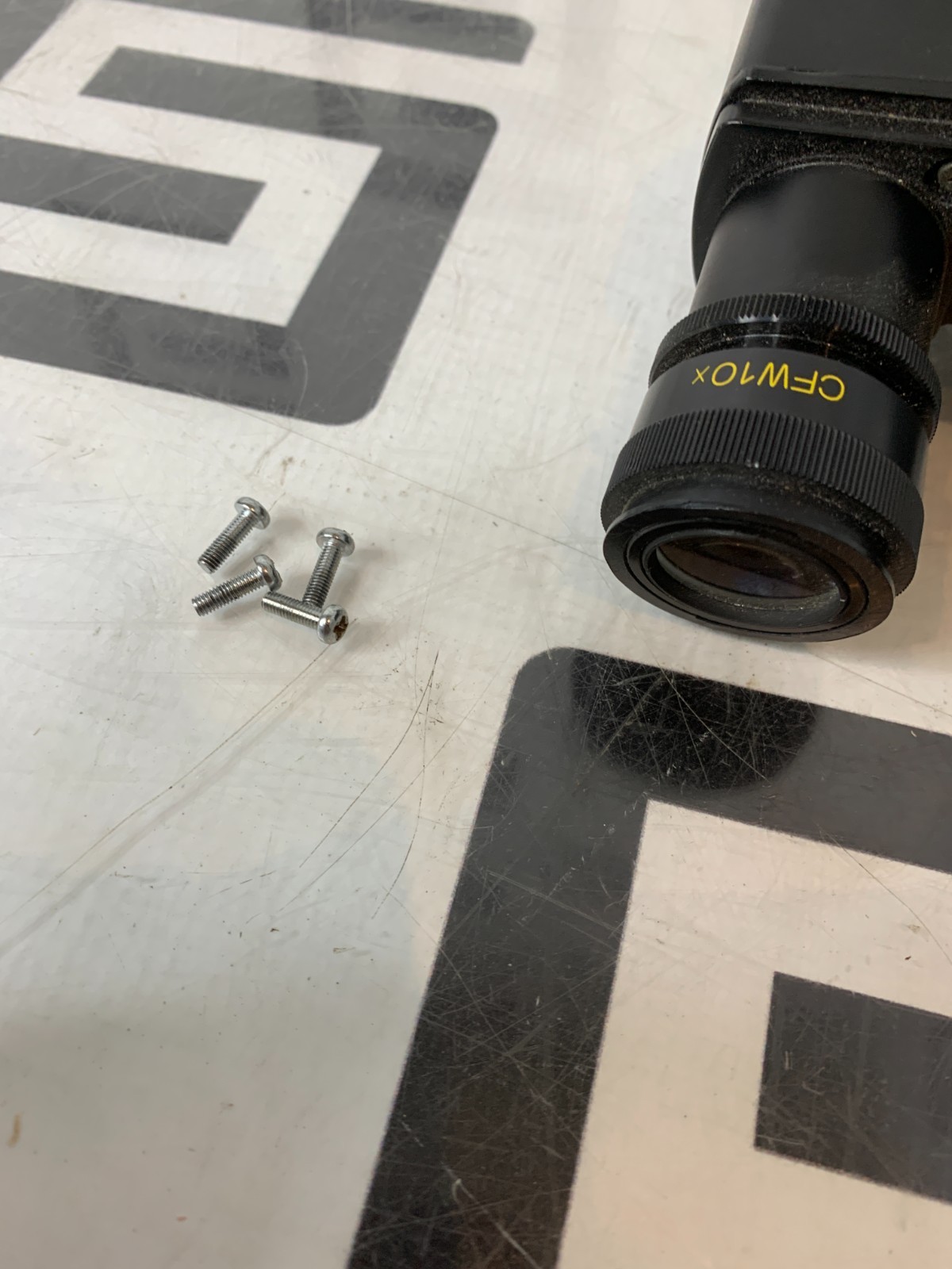 Used Nikon Diaphot Microscope Binocular Tube Head & Eyepieces CFW 10X Headpiece