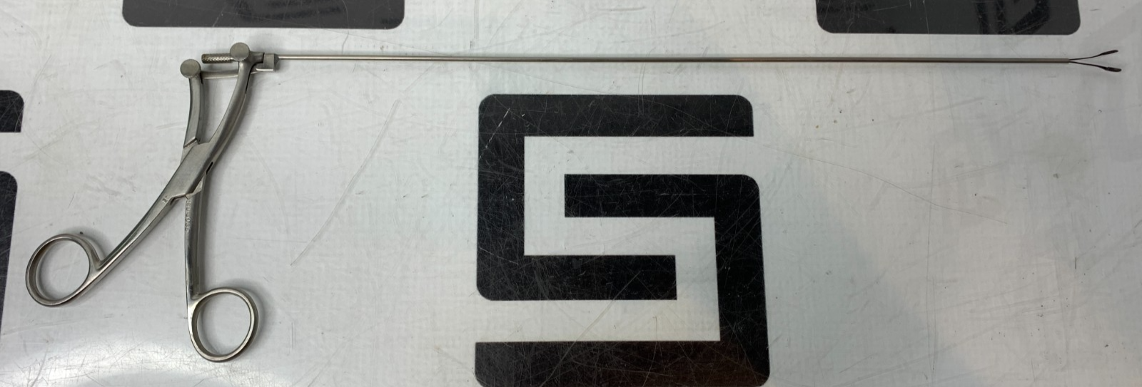 Used Pilling 50-6060 Jackson Grasping Forceps Peanut ENT 35cm Straight Serrated