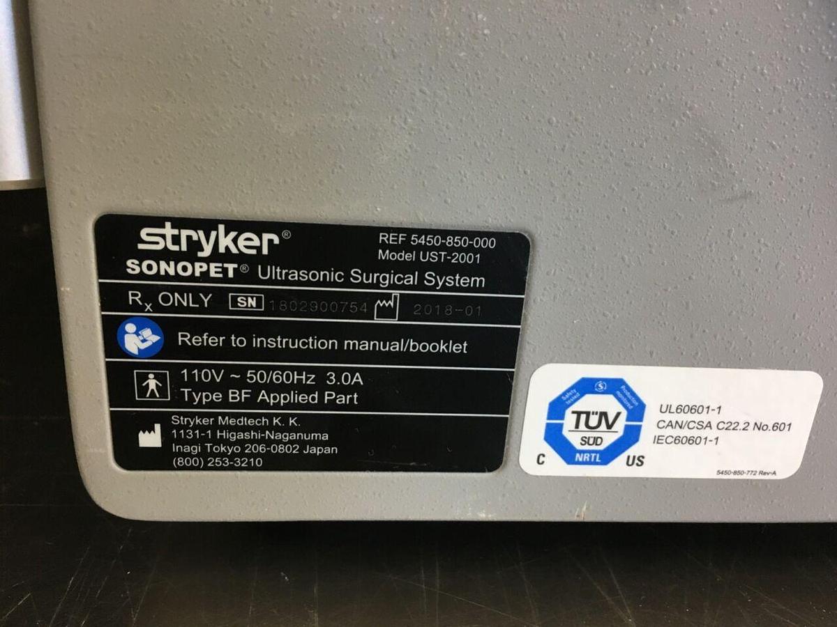 Used STRYKER UST-2001