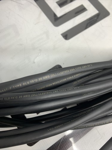 Used 85ft. LWC RGBHV  High Resolution Cable E190607 F Type CL2 26 AWG CSA CMH 75C UL