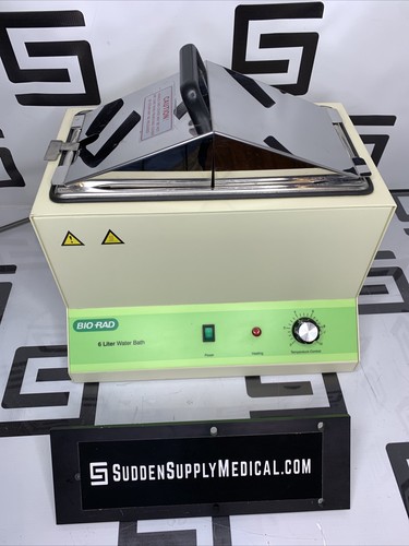 Used Bio-Rad W1106-BIO 6 Liter Heated 100 Water Bath Variable Temperature Litre Heat
