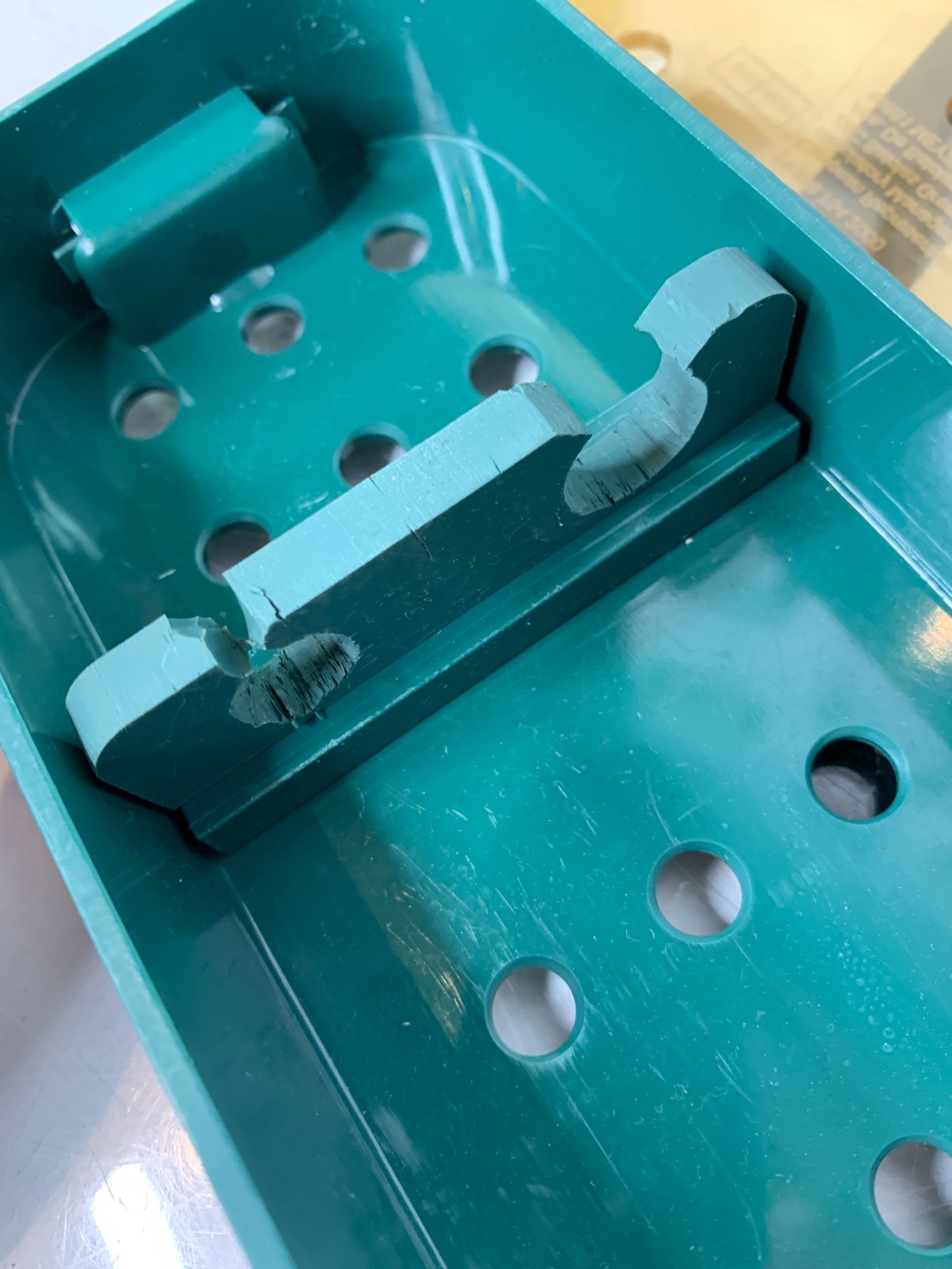 Used Stryker 233-032-108 Laparoscope Sterilization Tray 0233032108 17.5 X 3.25 X 2" B