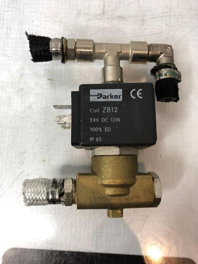 Used Bravo 17V 22V EV1 Parker ZB12 166FV-G07 Solenoid Valve   Coil A0BP2820000