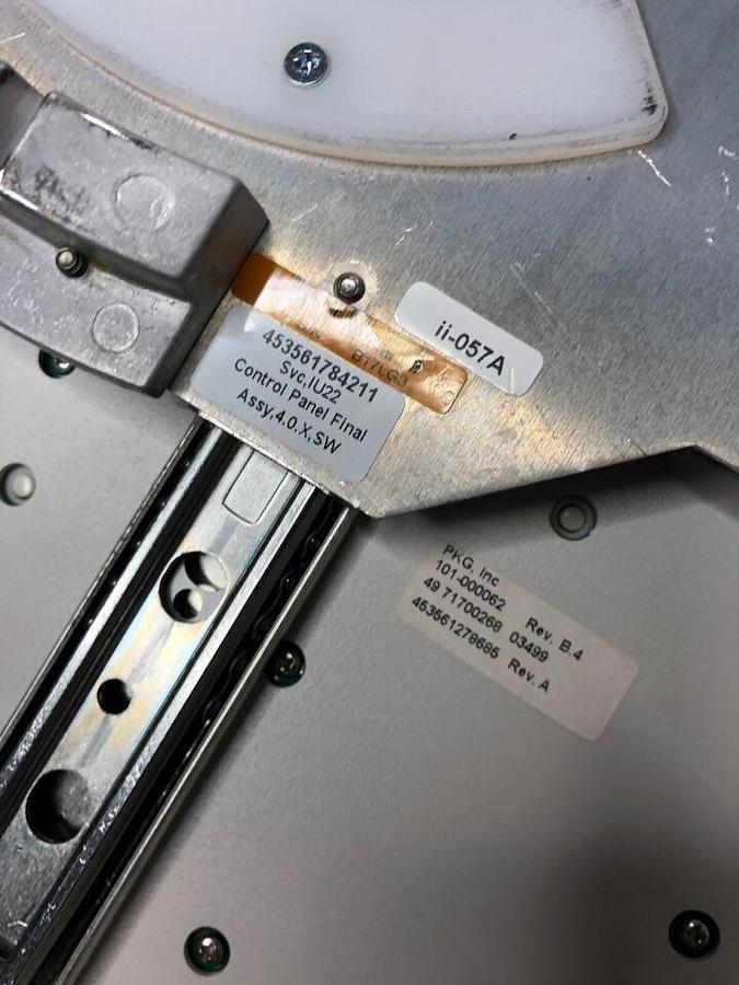 Used Control Panel Final Assy,4.0.X,SW PKG